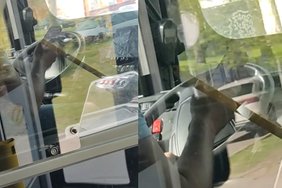 Vilnietė užfiksavo prie vairo mobiliuoju telefonu besinaudojantį autobuso vairuotoją: vaizdas nemaloniai nustebino