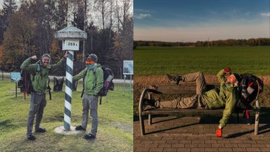 Simonas atkartojo Baltijos kelią nueidamas 777 km: nesustabdė nei ant jo užvirtęs medis, nei skilęs rankos kaulas