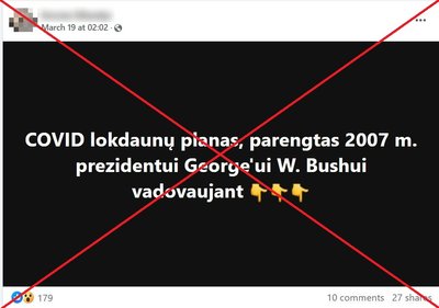 Platinamas melas, kad COVID-19 pandemijai pasiruošta dar 2007 metais